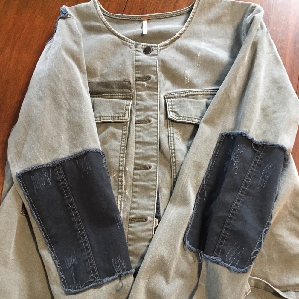 Distressed Free People jacket